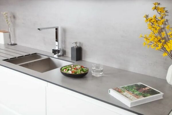 12mm solid laminate concrete effect worktop