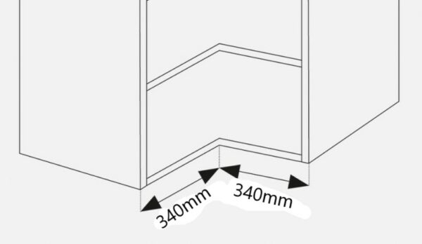 L Shaped Corner Base Cab Dimensions