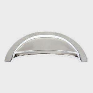 polished chrome cup handle