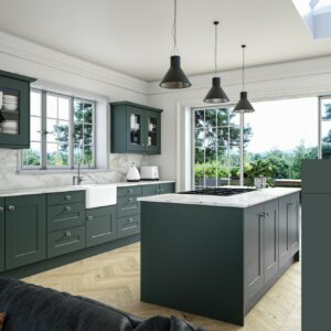 Shaker Door in Kombu Green