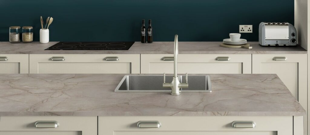 Sierra Carnico - Marble Effect Laminate Worktop - 22mm - Furniture Doors