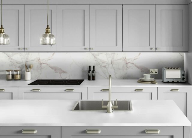 Veneto Marble Stone Effect Laminate Splashback - Furniture Doors