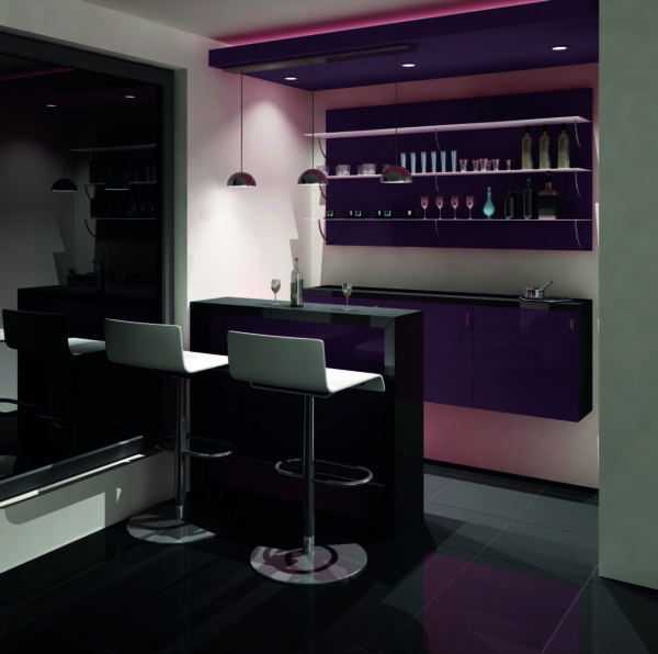 Home Bar using Ultragloss doors and panels