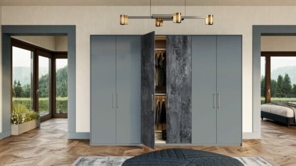 Contemporary Smooth Mood Grey Bedroom Doors